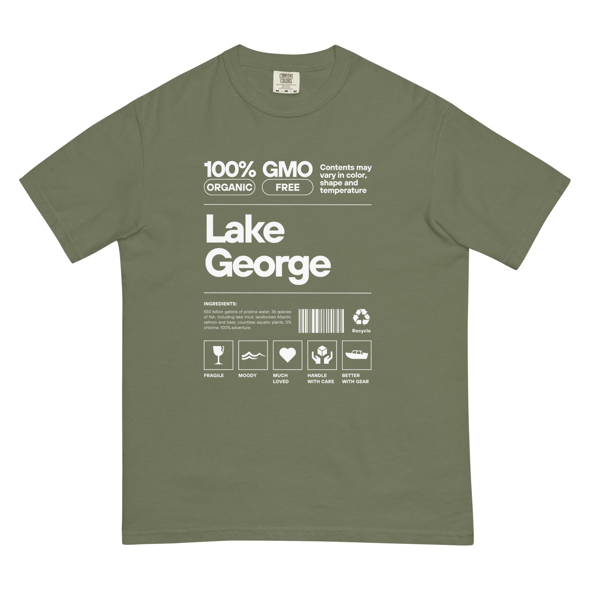 Lake George Ingredients Funny T-Shirt In Various Colors