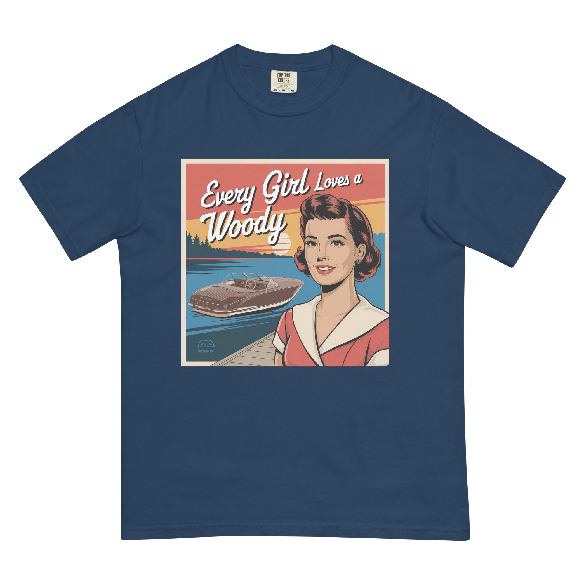 "Every Girl Loves A Woody" T-Shirt Boating Humor Lake George