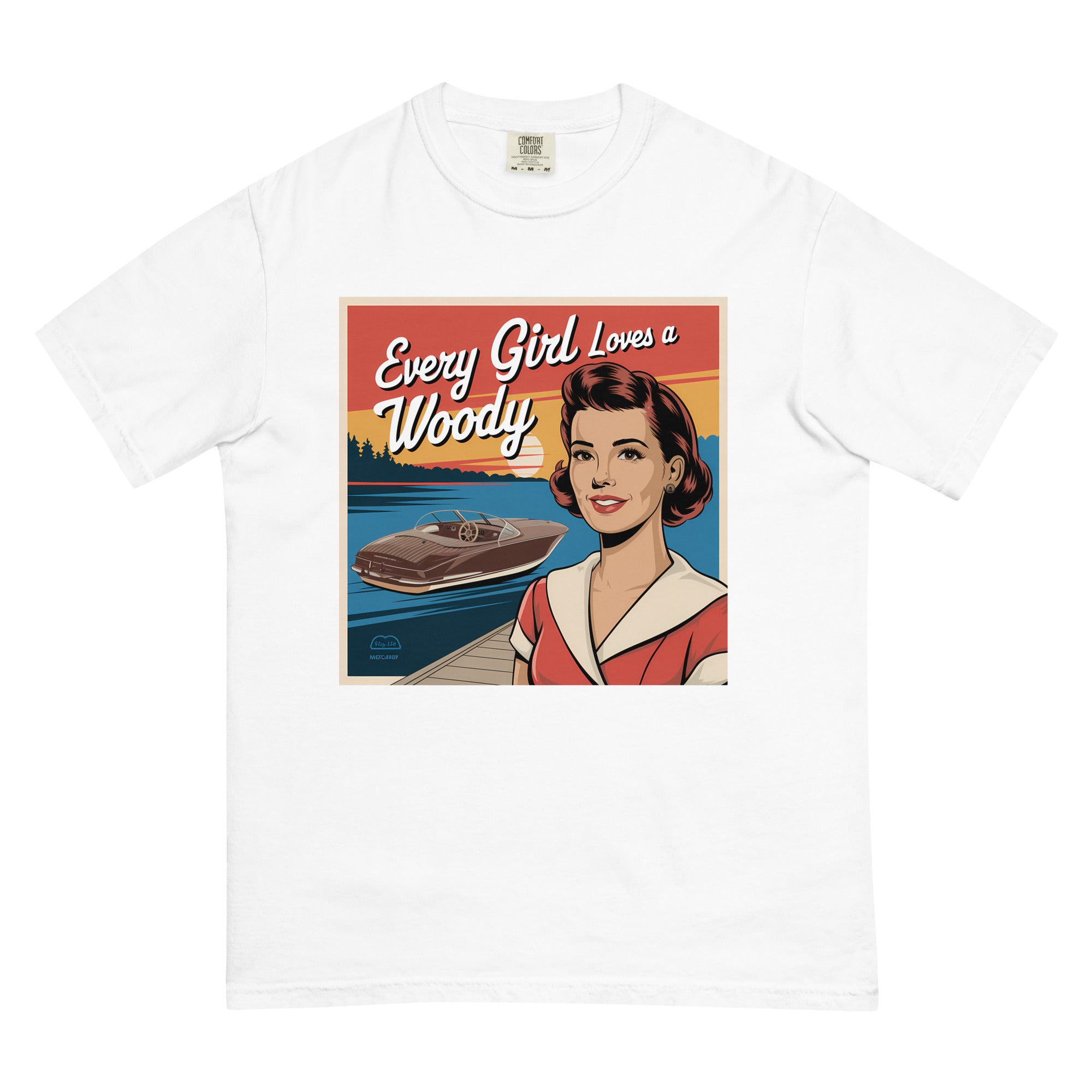"Every Girl Loves A Woody" T-Shirt Boating Humor Lake George