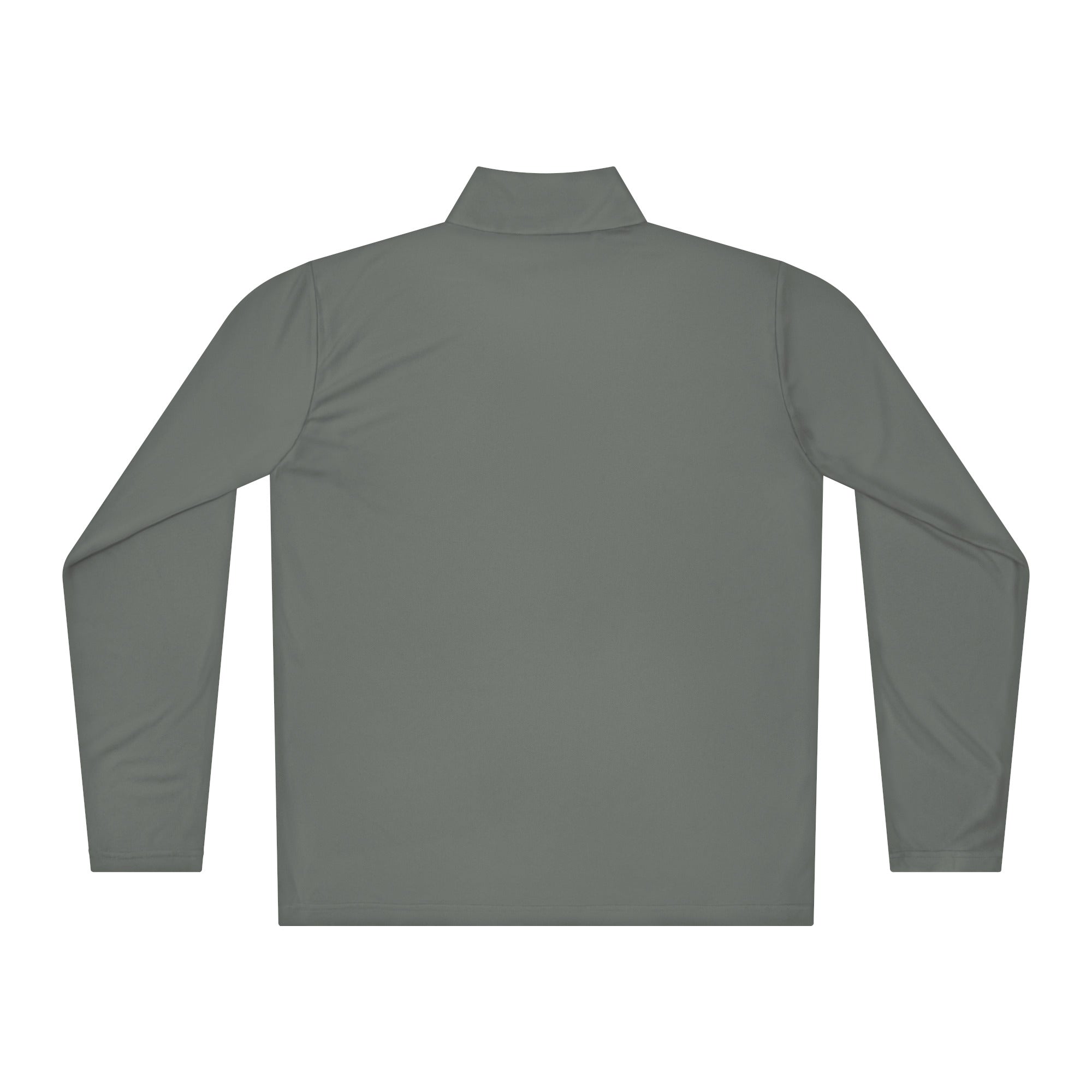 Lake George Outline Quarter-Zip Gray Back