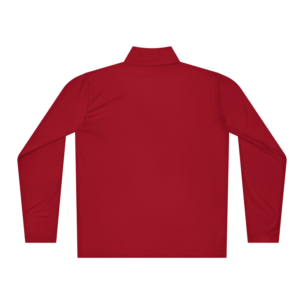 Lake George Outline Quarter-Zip Red Back
