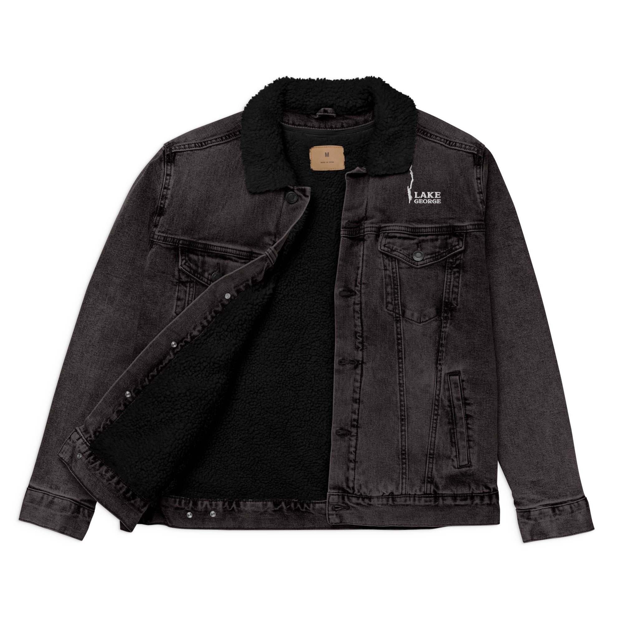Lake George Sherpa-Lined Denim Jacket - Available In Classic Blue or Black
