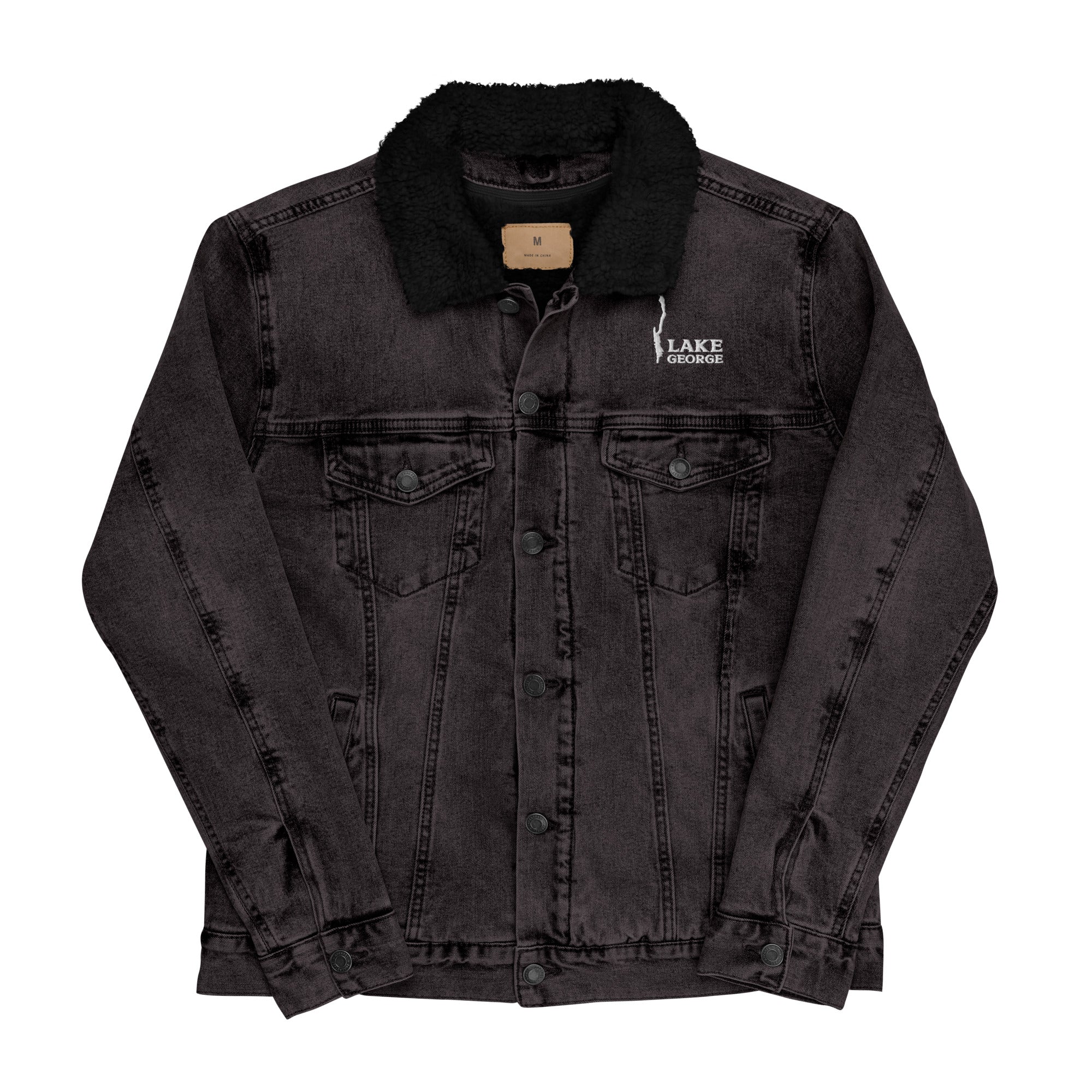 Lake George Sherpa-Lined Denim Jacket - Available In Classic Blue or Black