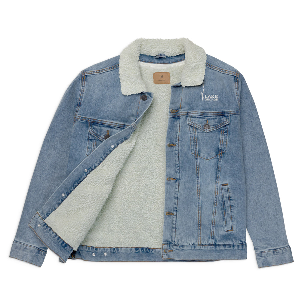 Lake George Sherpa-Lined Denim Jacket - Available In Classic Blue or Black