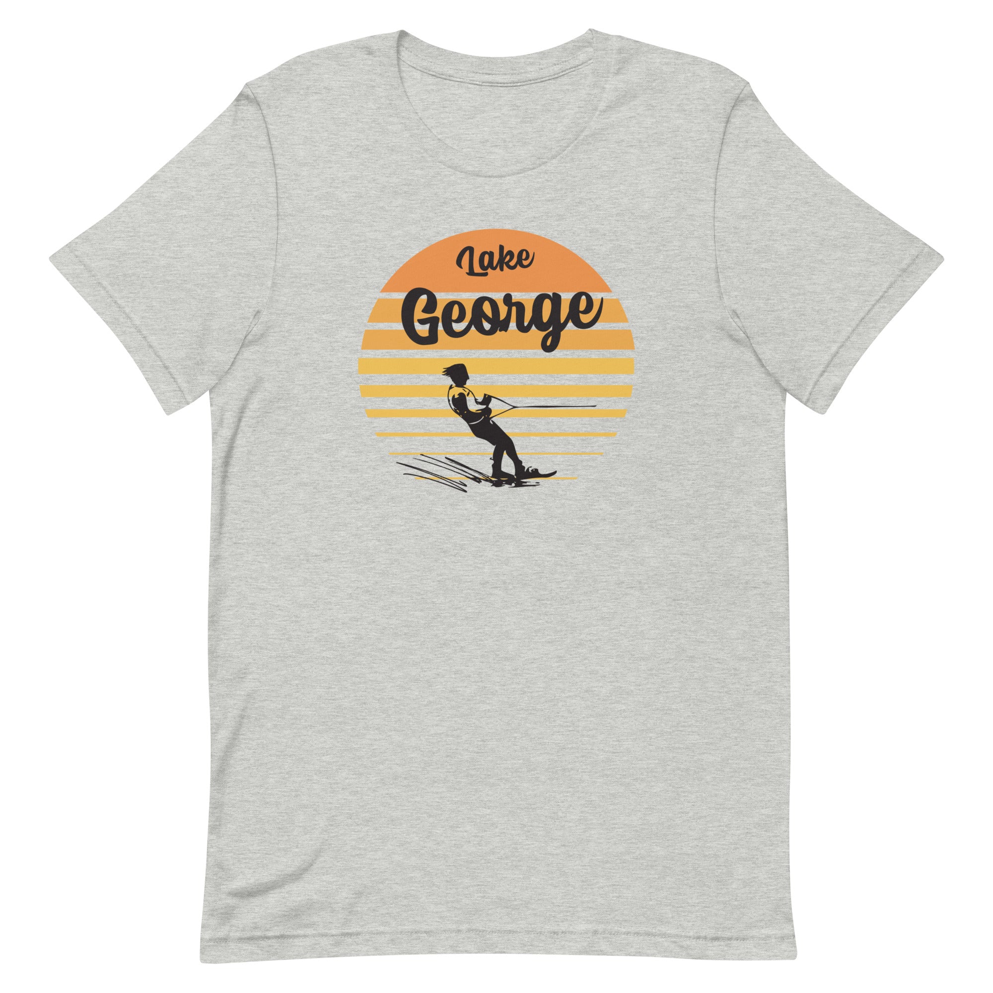 Lake George Waterskier Sunset T-Shirt