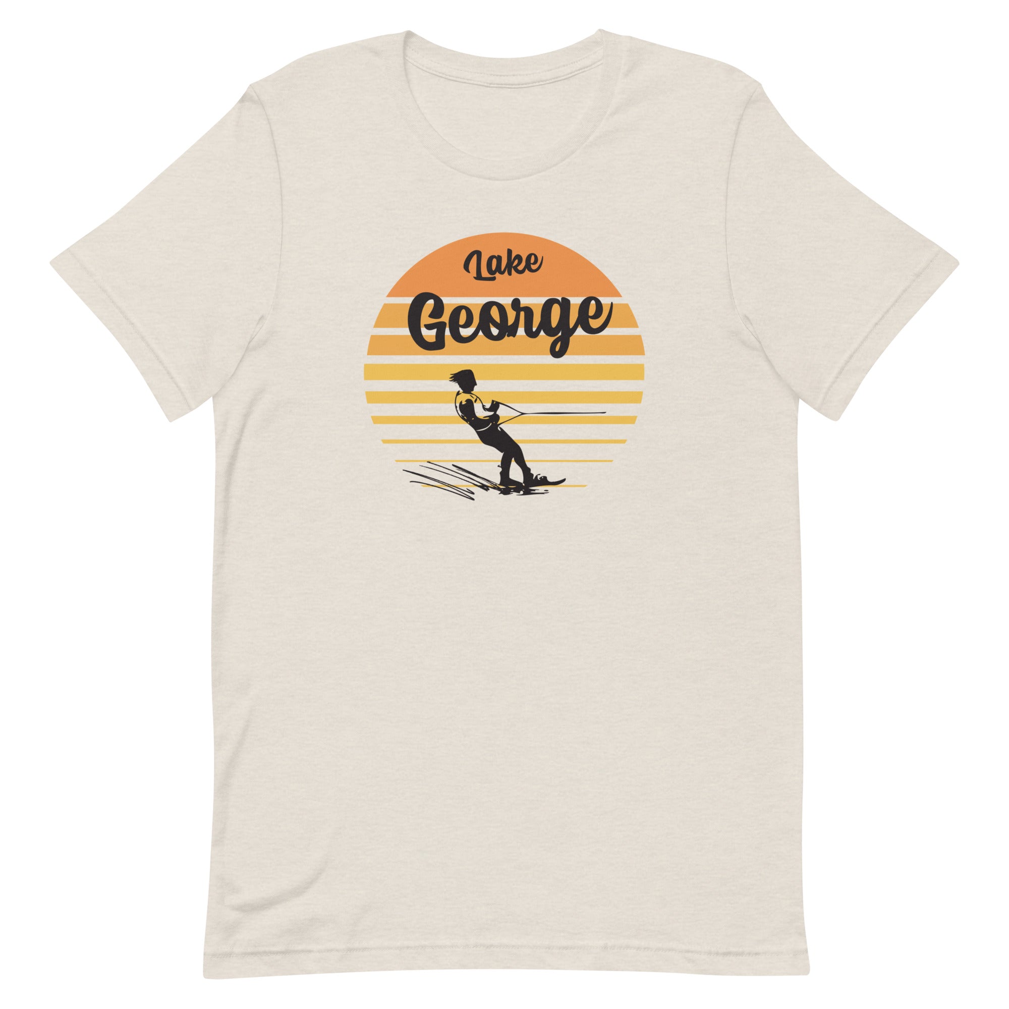 Lake George Waterskier Sunset T-Shirt