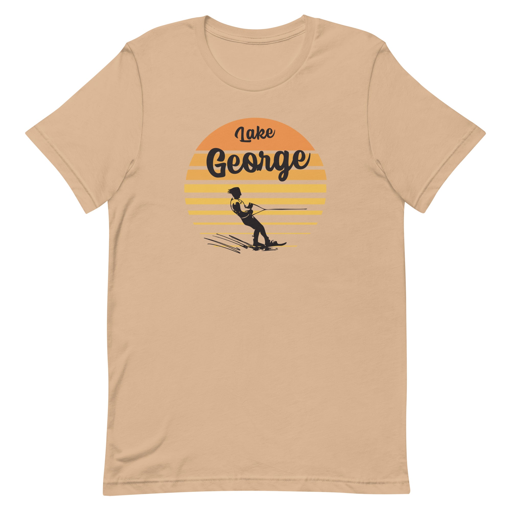 Lake George Waterskier Sunset T-Shirt