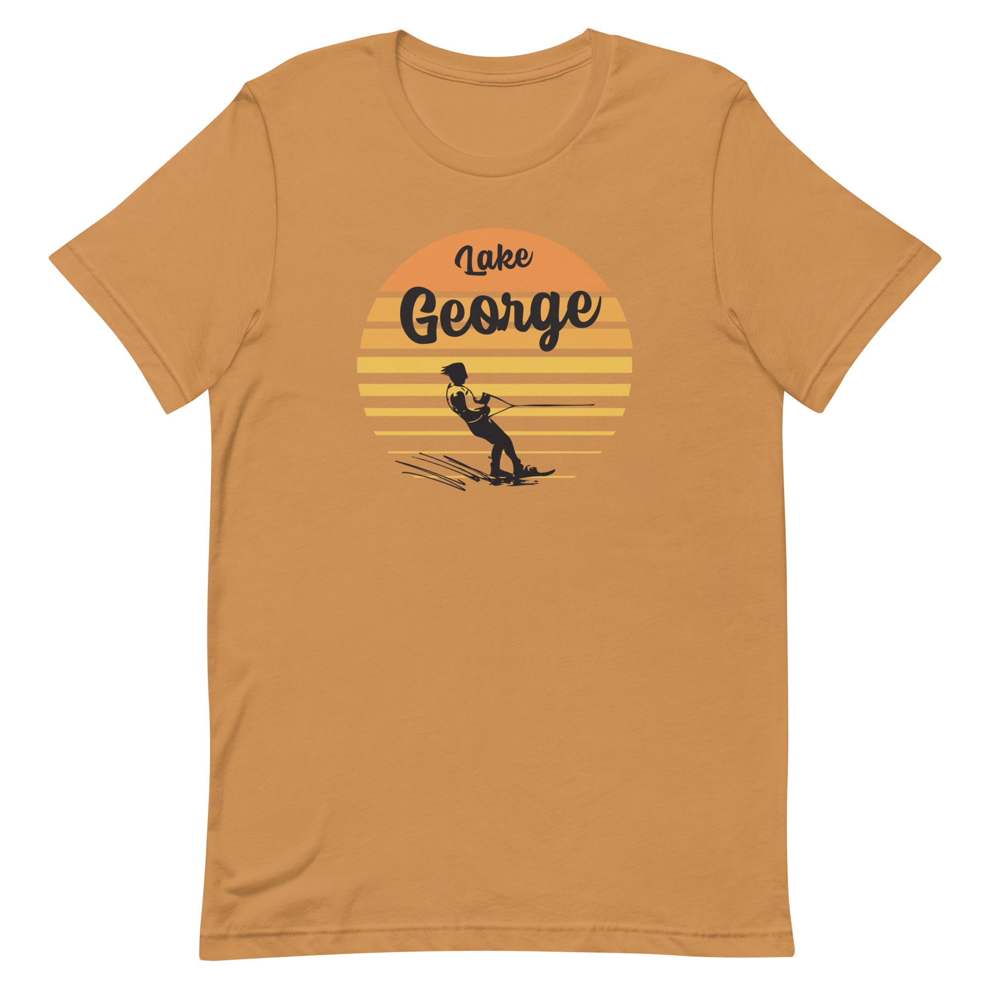 Lake George Waterskier Sunset T-Shirt