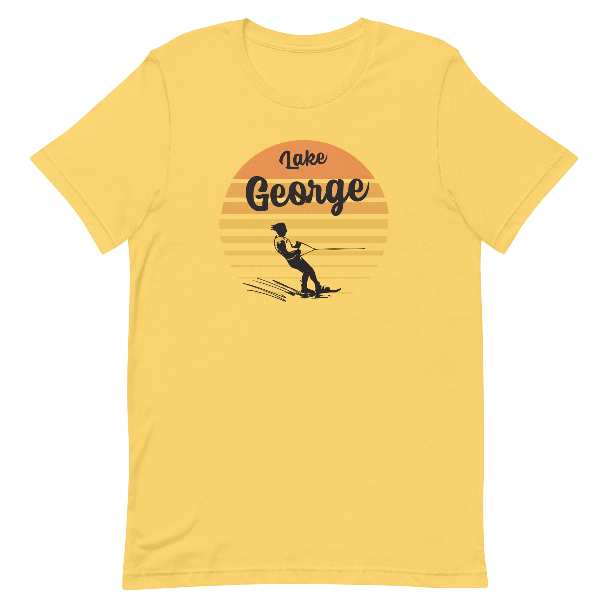 Lake George Waterskier Sunset T-Shirt