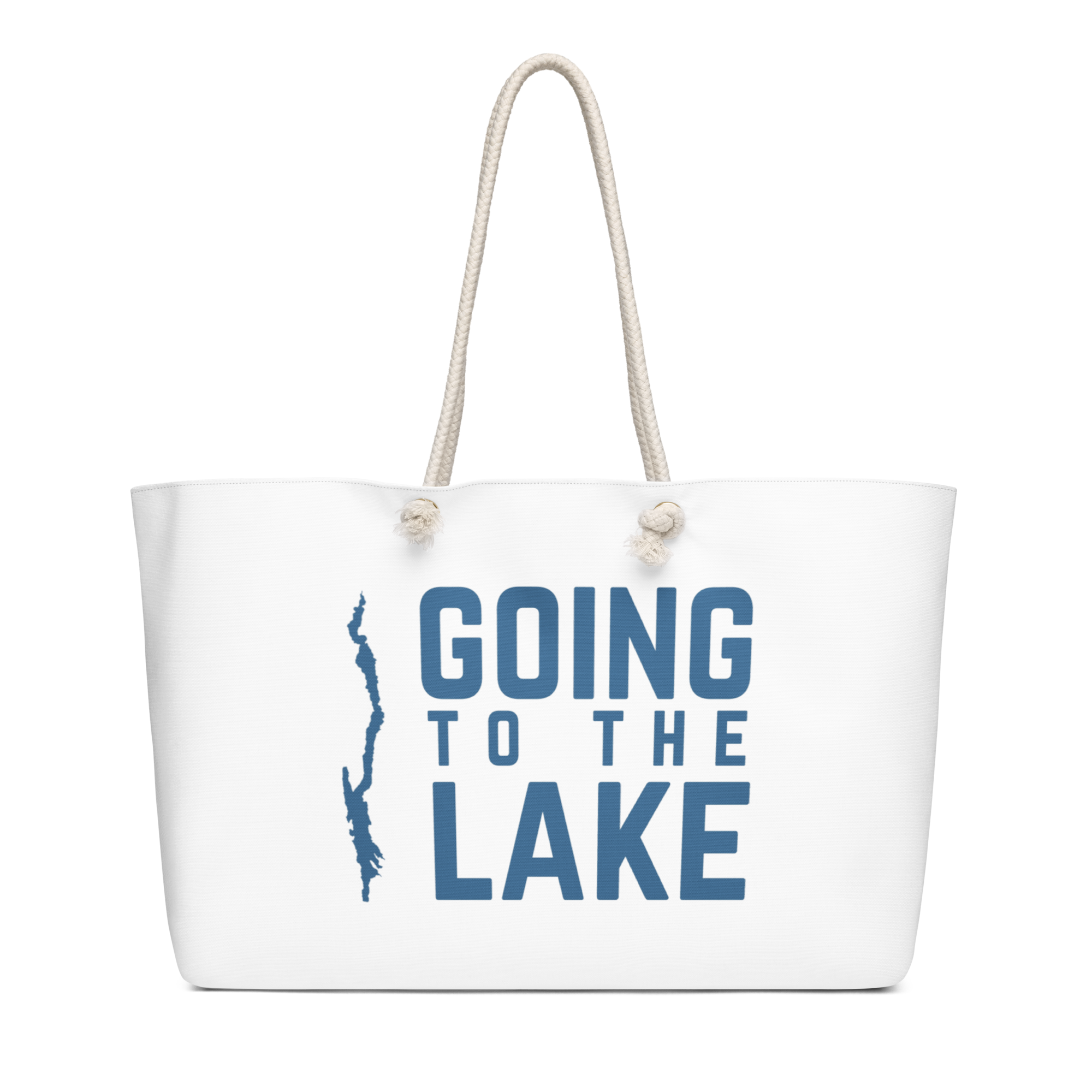 Going to the Lake Oversized Tote Bag | Lake George Silhouette