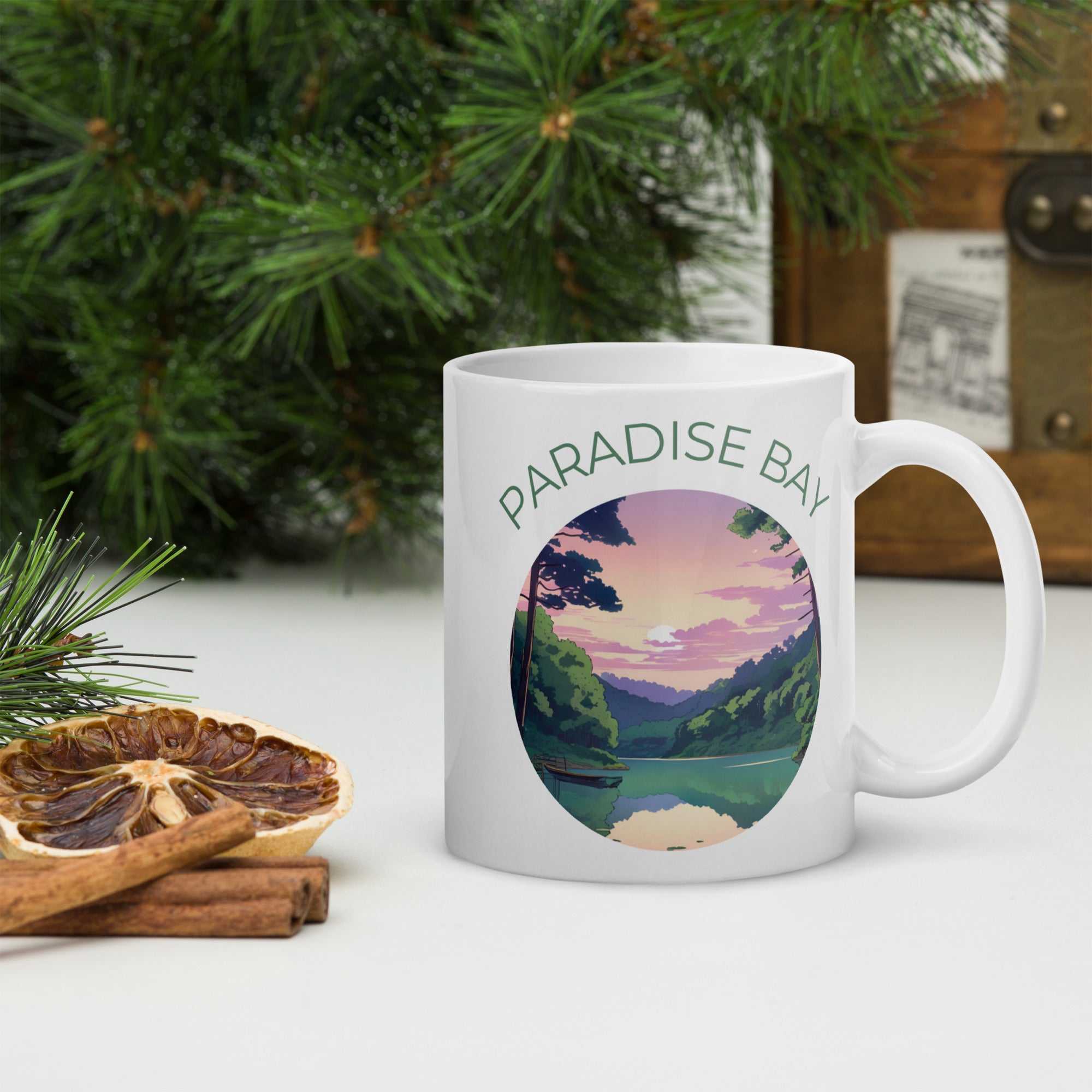 White Paradise Bay Mug