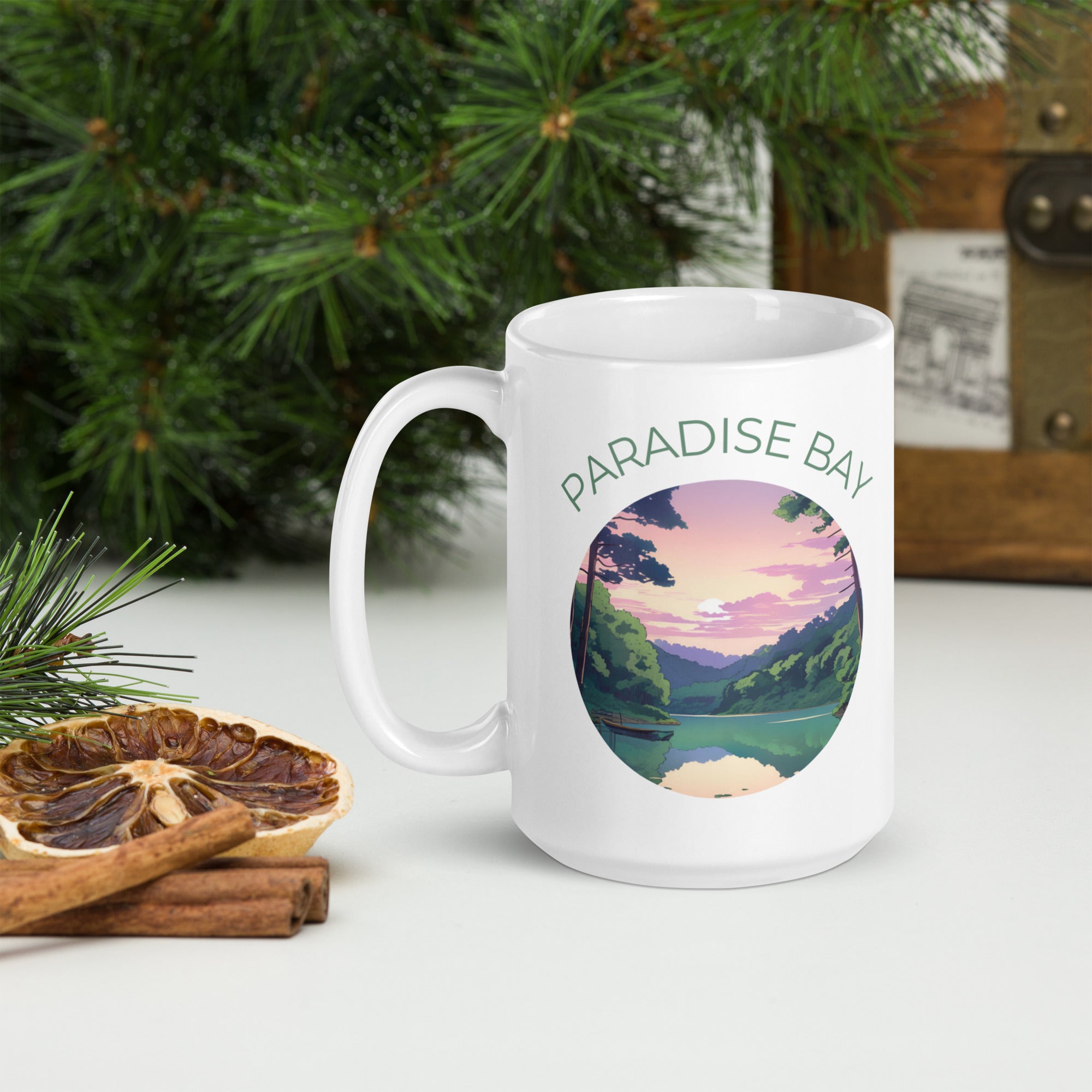 White Paradise Bay Mug