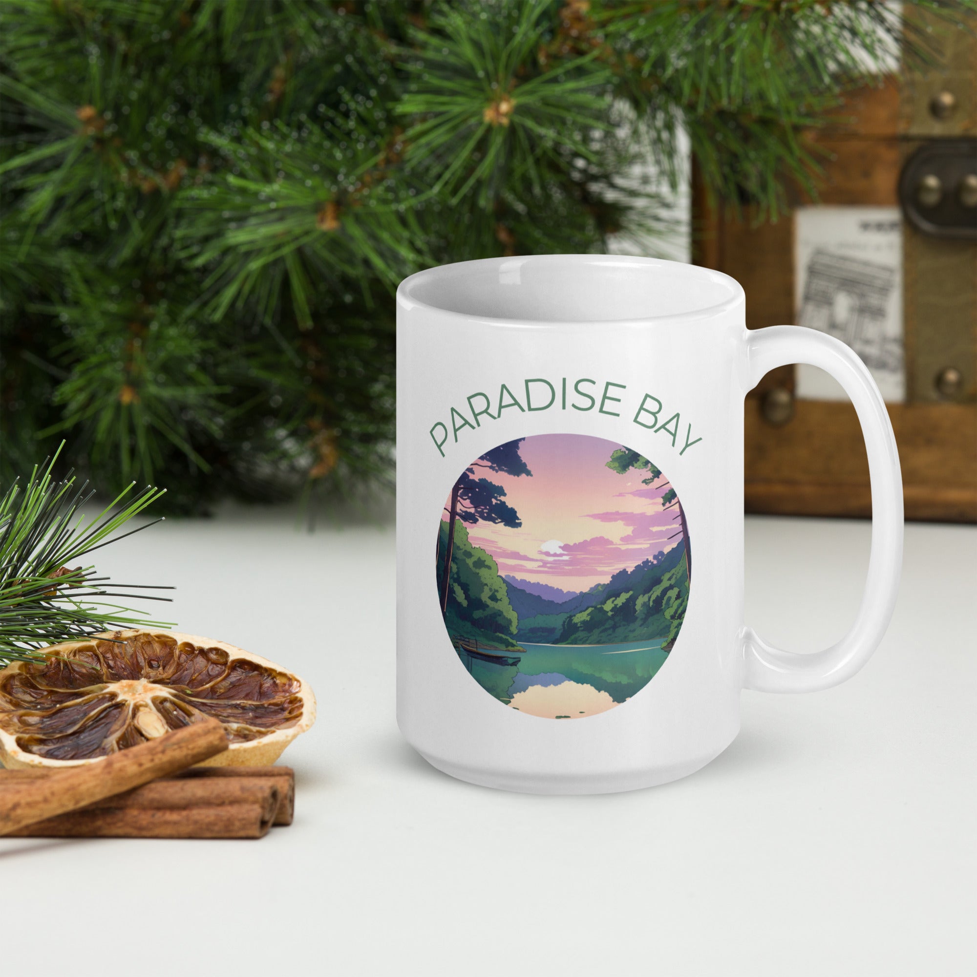 White Paradise Bay Mug