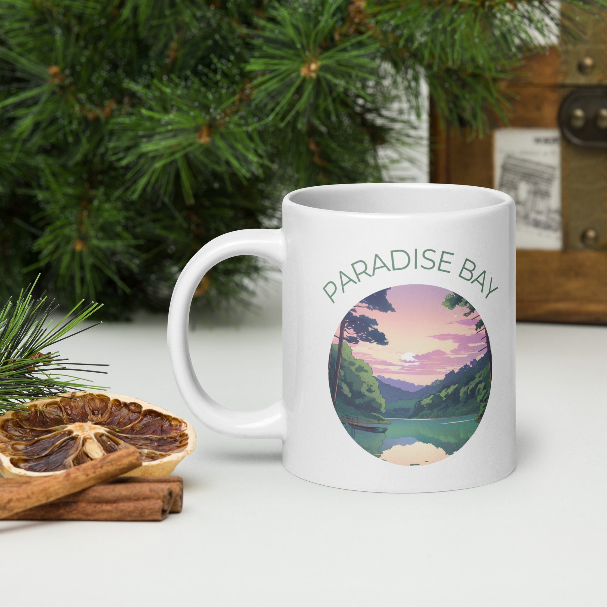 White Paradise Bay Mug