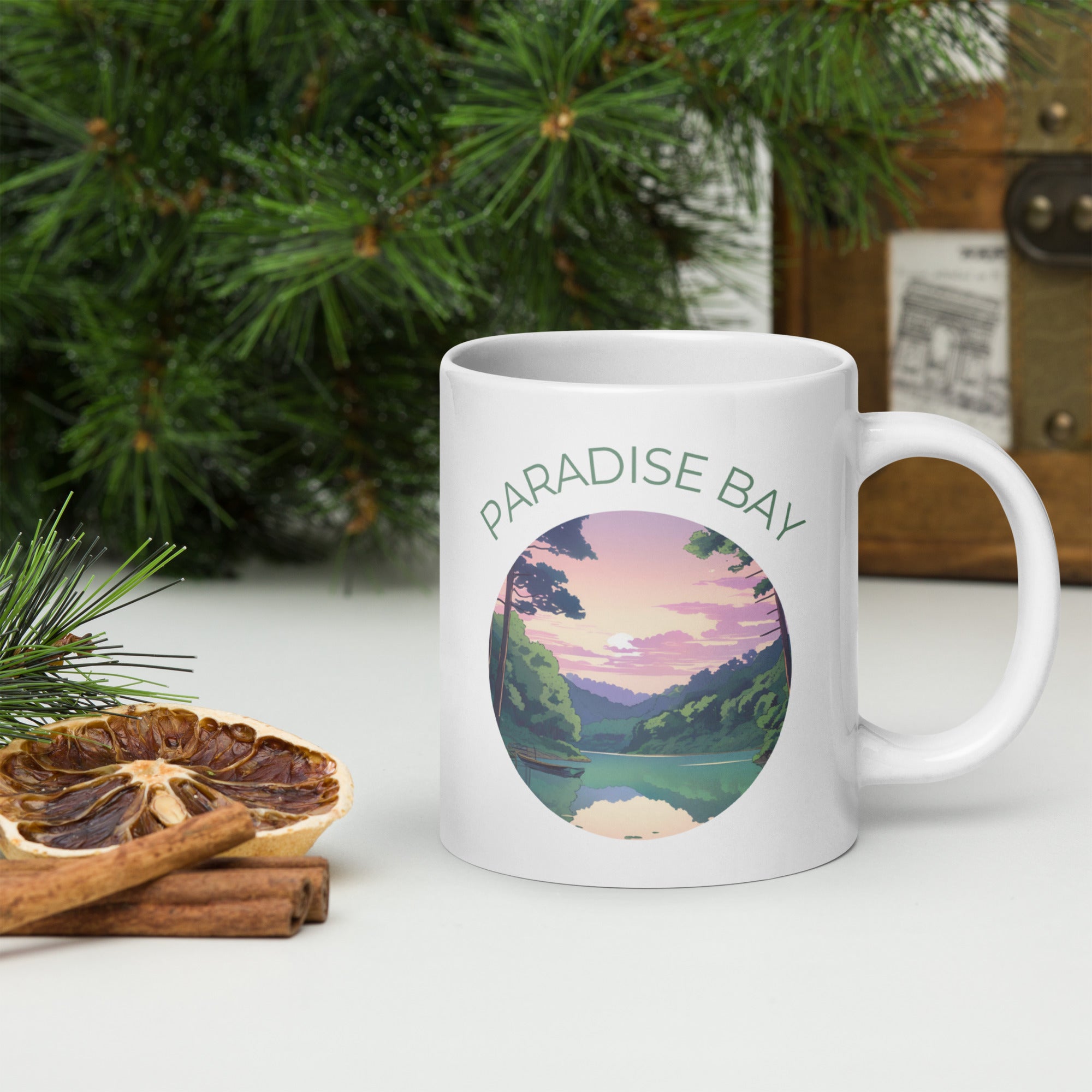 White Paradise Bay Mug