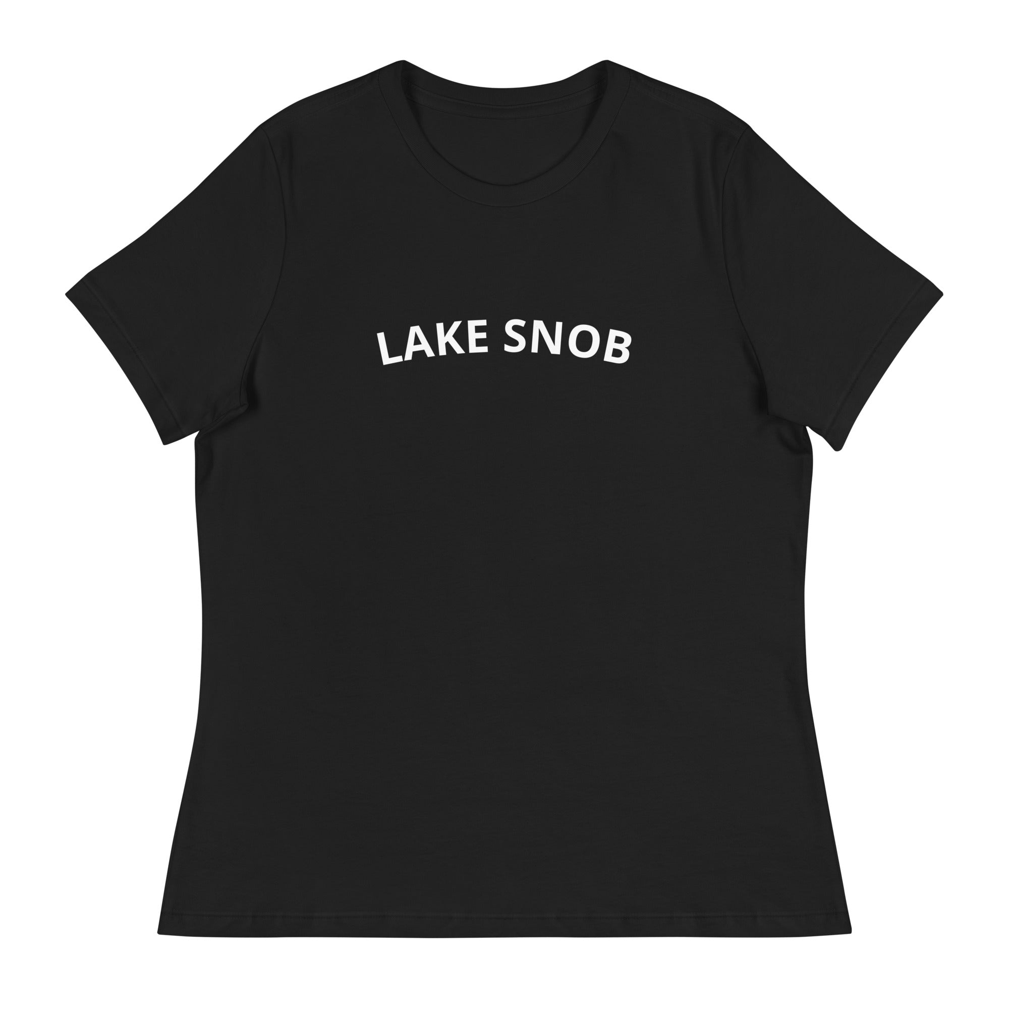 Lake George Lake Snob T-Shirt Black Front