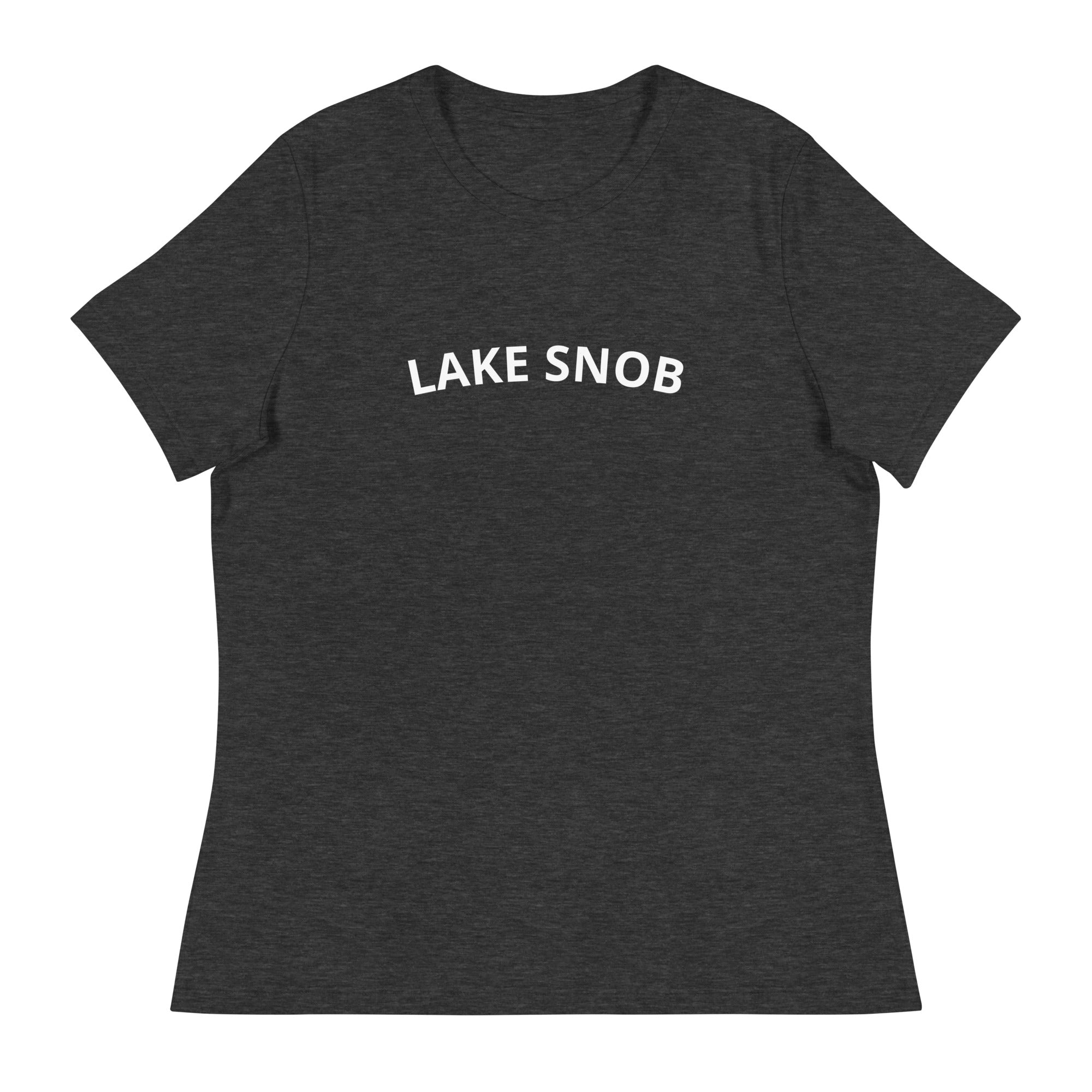 Lake George Lake Snob T-Shirt Dark Gray Front