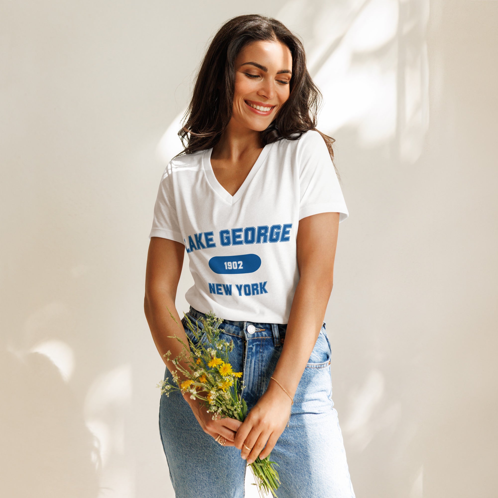 Lake George Women's V-Neck T-Shirt