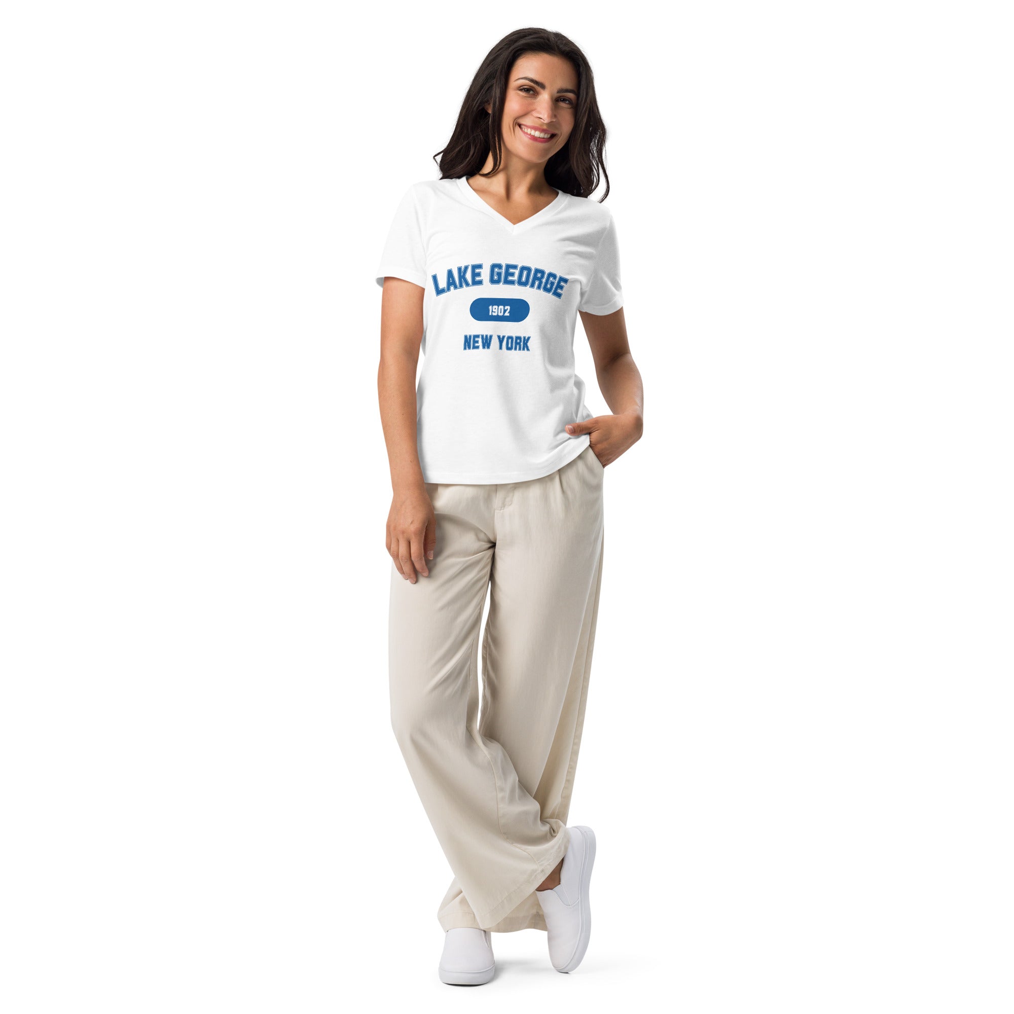 Lake George Women's V-Neck T-Shirt