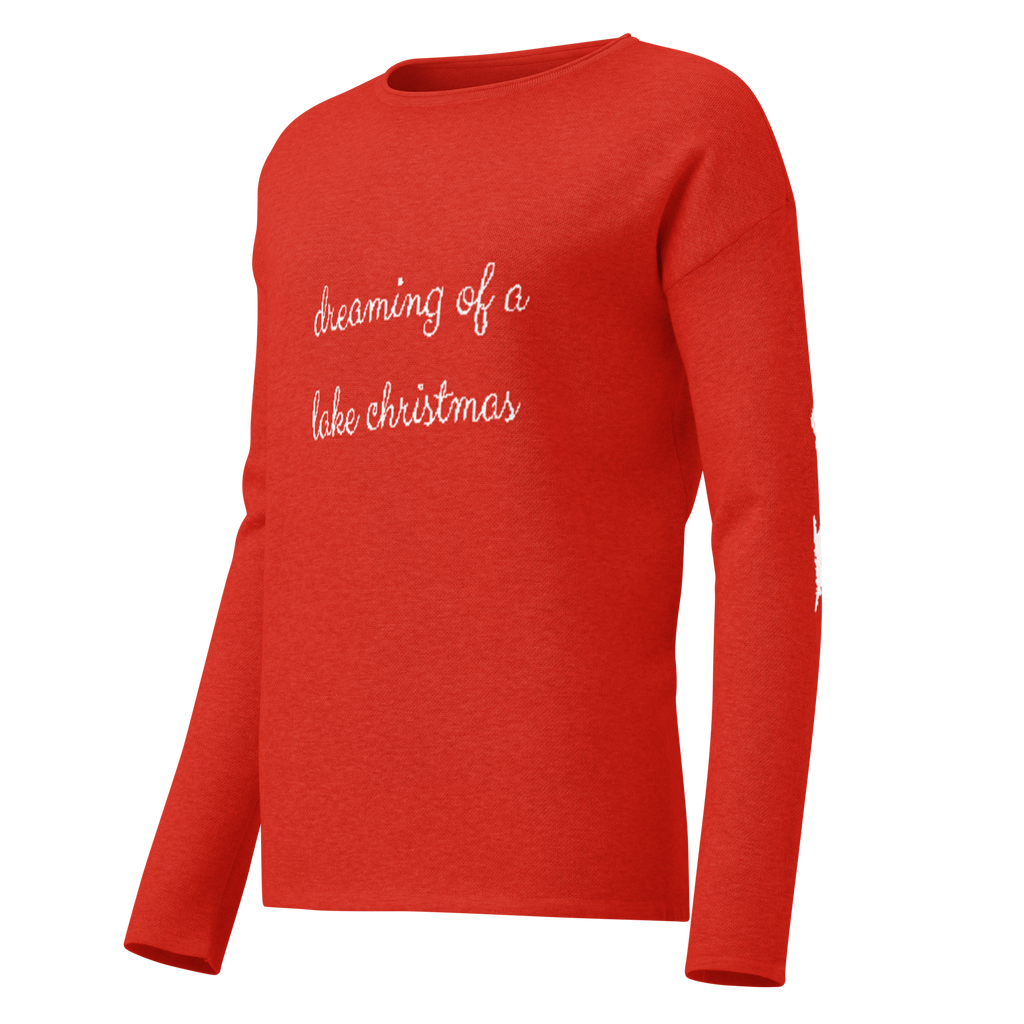 Lake George "Dreaming of a Lake Christmas" Women's Knitted Sweater
