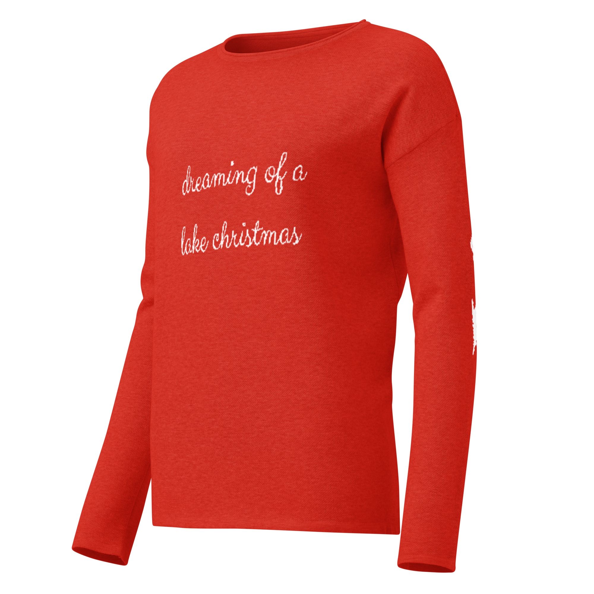 Lake George "Dreaming of a Lake Christmas" Women's Knitted Sweater