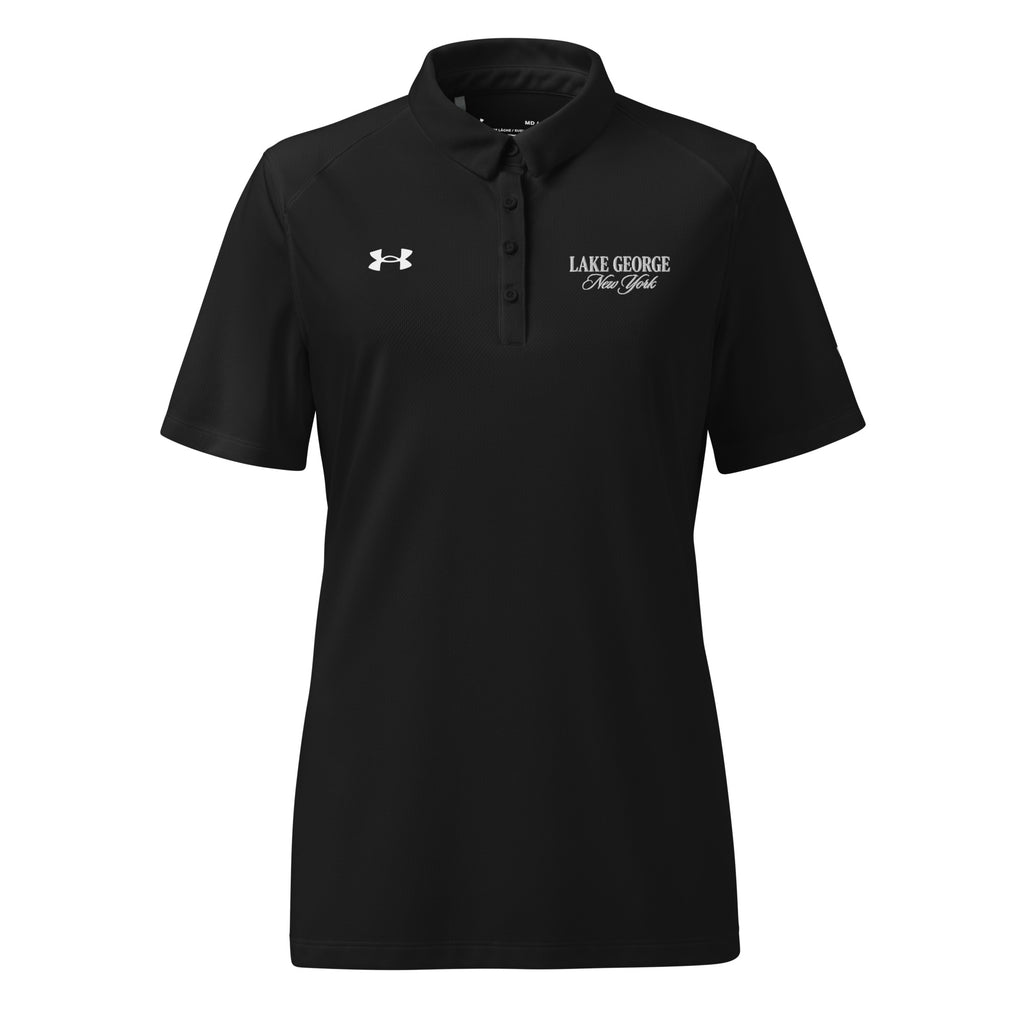 Lake George Under Armour Women's Polo – Assembly Point Collection in Black