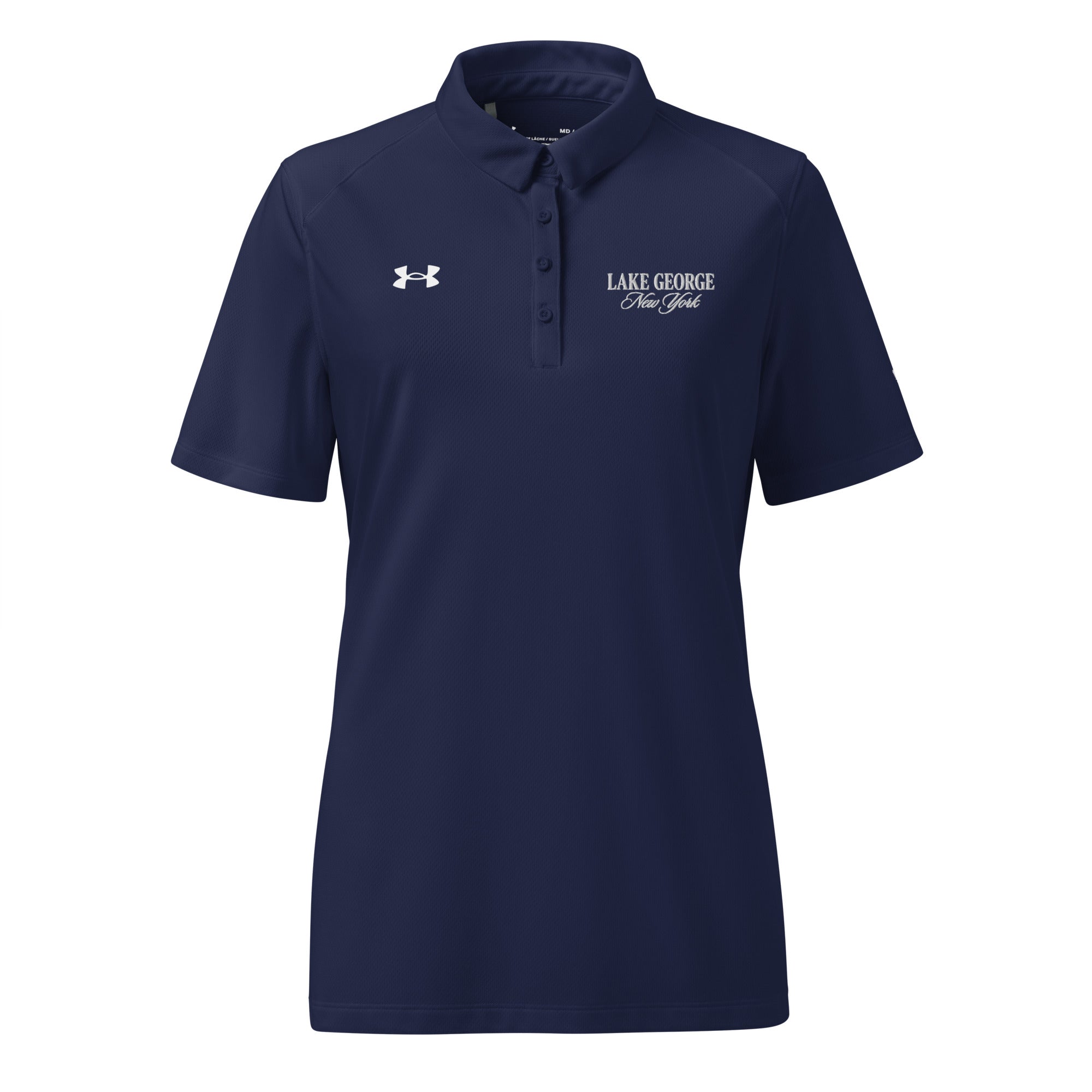 Lake George Under Armour Women's Polo – Assembly Point Collection in Navy Blue