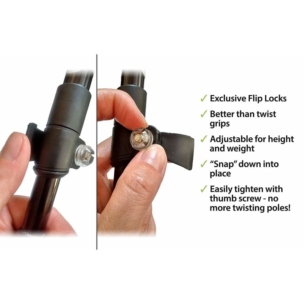 York Nordic Folding Hiking Poles — Collapsible Travel Trekking Poles