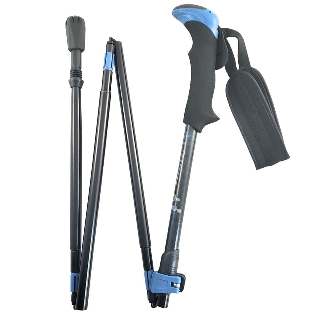 York Nordic Folding Hiking Poles — Collapsible Travel Trekking Poles
